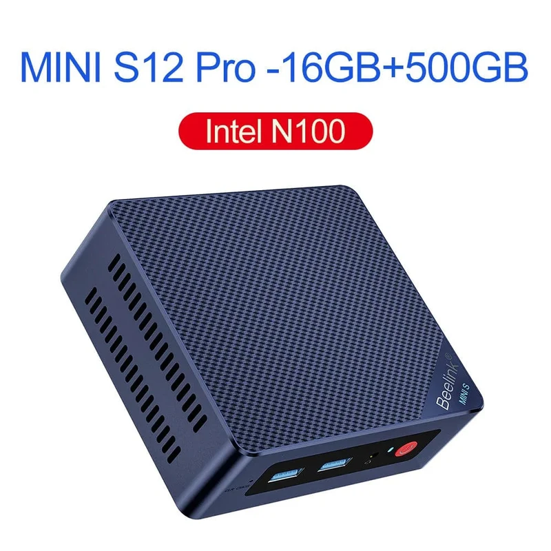 Beelink Mini S12 Pro N100 Intel 12. Generation 16G 500G Mini S Intel 11. Generation N5095 DDR4 8GB 128GB SSD Desktop-Gaming-Computer N95 VS GK3V
