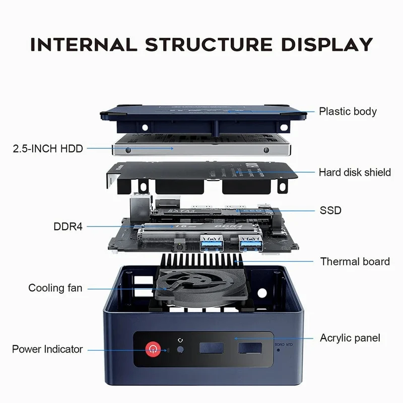 Beelink Mini S12 Pro N100 Intel 12. Generation 16G 500G Mini S Intel 11. Generation N5095 DDR4 8GB 128GB SSD Desktop-Gaming-Computer N95 VS GK3V