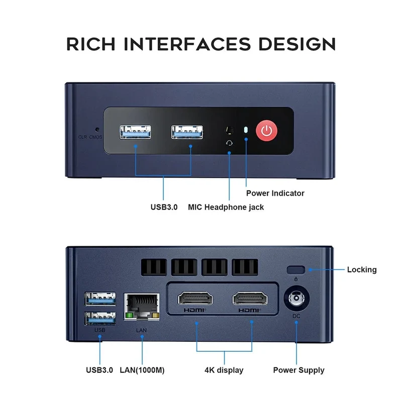 Beelink Mini S12 Pro N100 Intel 12. Generation 16G 500G Mini S Intel 11. Generation N5095 DDR4 8GB 128GB SSD Desktop-Gaming-Computer N95 VS GK3V