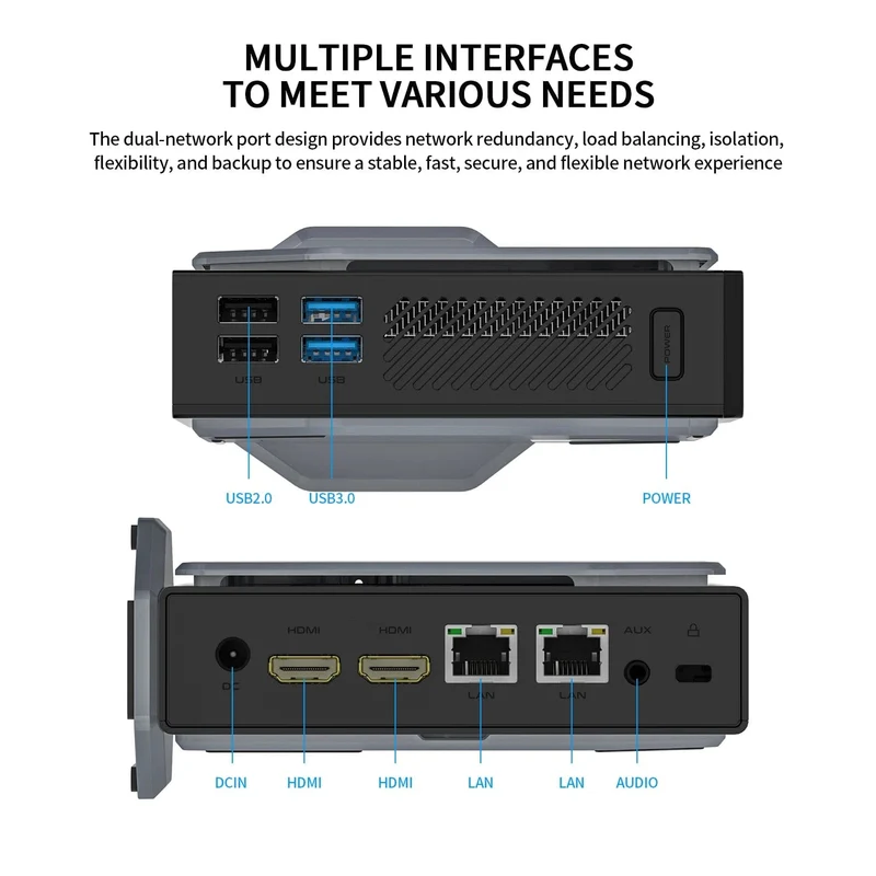 FIREBAT S1 Mini PC 12. Alder Lake N100 16 GB 512 GB DDR4 MiniPC Gamer-Desktops WiFi5 BT4.2 Computer RGB-Visualisierung