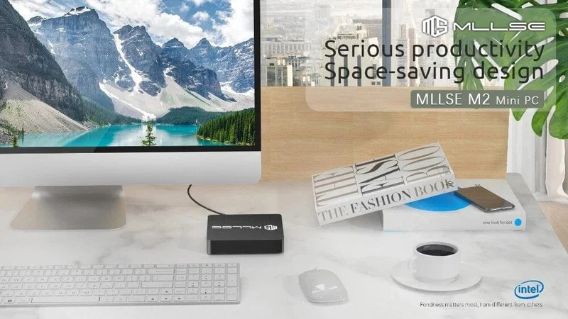 MLLSE M2 Mini-PC Intel Celeron N3350 CPU 6G RAM 64G ROM USB3.0 Win10 WiFi Bluetooth 4.2 Tragbarer Desktop-Computer