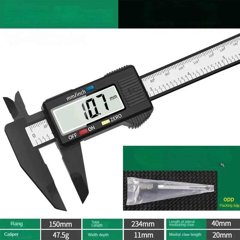 Digitaler Messschieber mit Nonius, Kalibrator, Pied a Coulisse, Inspektionswerkzeuge, Jobmessung, Messgeräte, Messanalyseinstrumente