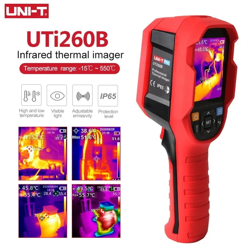 UNI-T UTI260B HD 256X192 Pixel Industrielle Wärmebildkamera Temperaturbildgebung Schaltung Elektrische Wartung