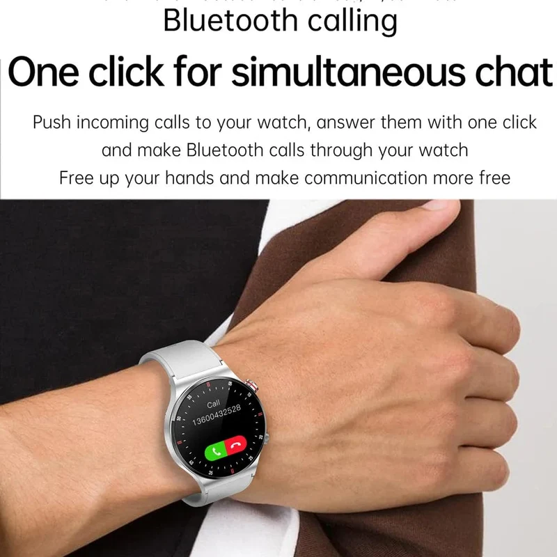 2023 Luxus-Smartwatches für Männer, NFC, BT-Anruf, Fitness, wasserdicht, Sport, Handgelenk, intelligente Smartwatches für Frauen, Kinder, Xiaomi, Huawei