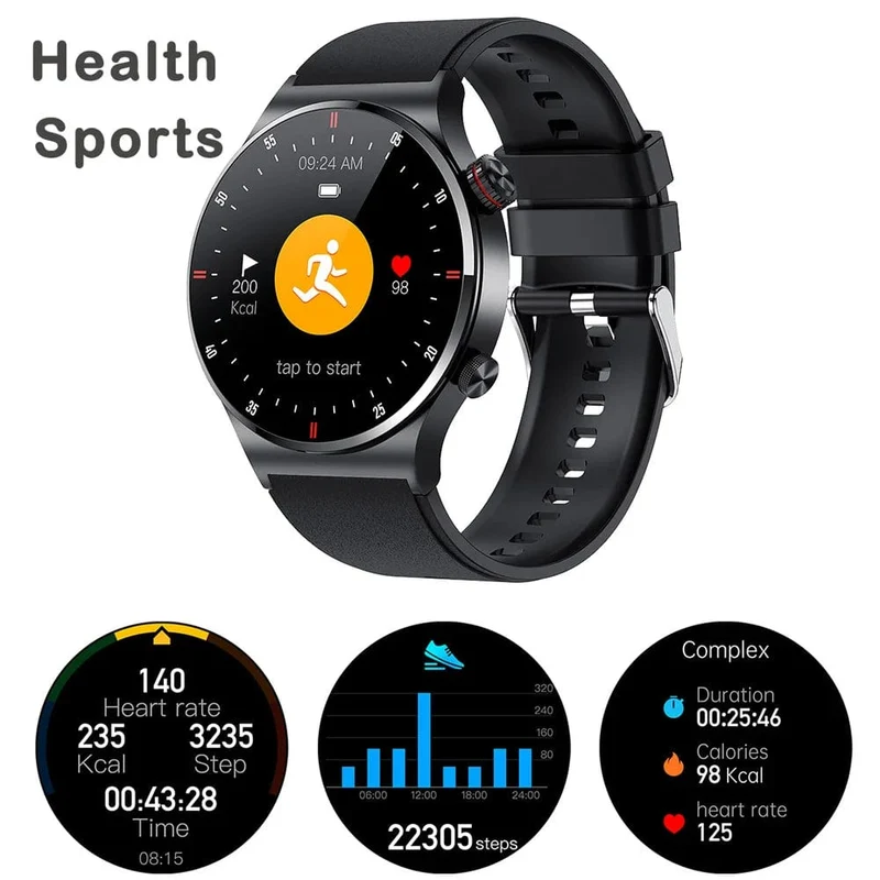 2023 Luxus-Smartwatches für Männer, NFC, BT-Anruf, Fitness, wasserdicht, Sport, Handgelenk, intelligente Smartwatches für Frauen, Kinder, Xiaomi, Huawei