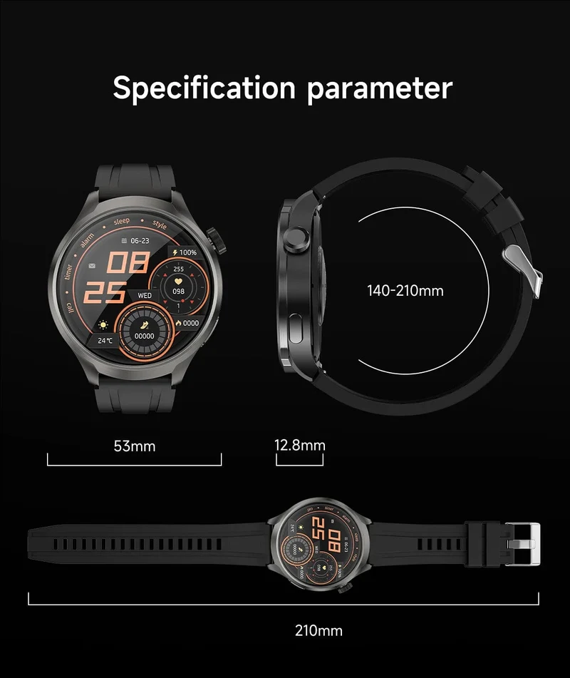2024 Neu für Huawei Outdoor Sports Smart Watch Männer AMOLED-Bildschirm NFC GPS Kompass Herzfrequenz Wasserdichte Bluetooth-Anruf-SmartWatch