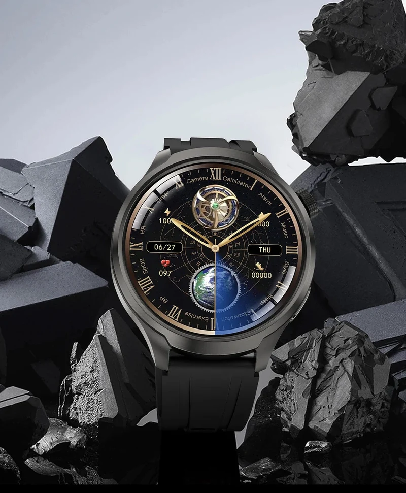 2024 Neu für Huawei Outdoor Sports Smart Watch Männer AMOLED-Bildschirm NFC GPS Kompass Herzfrequenz Wasserdichte Bluetooth-Anruf-SmartWatch