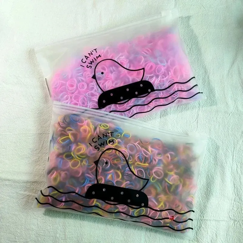 500/1000/2000 Stück Mädchen Bunte Einweg-Haargummis aus Gummiband Stirnband Kinder Pferdeschwanzhalter Bänder Kinder Haarschmuck