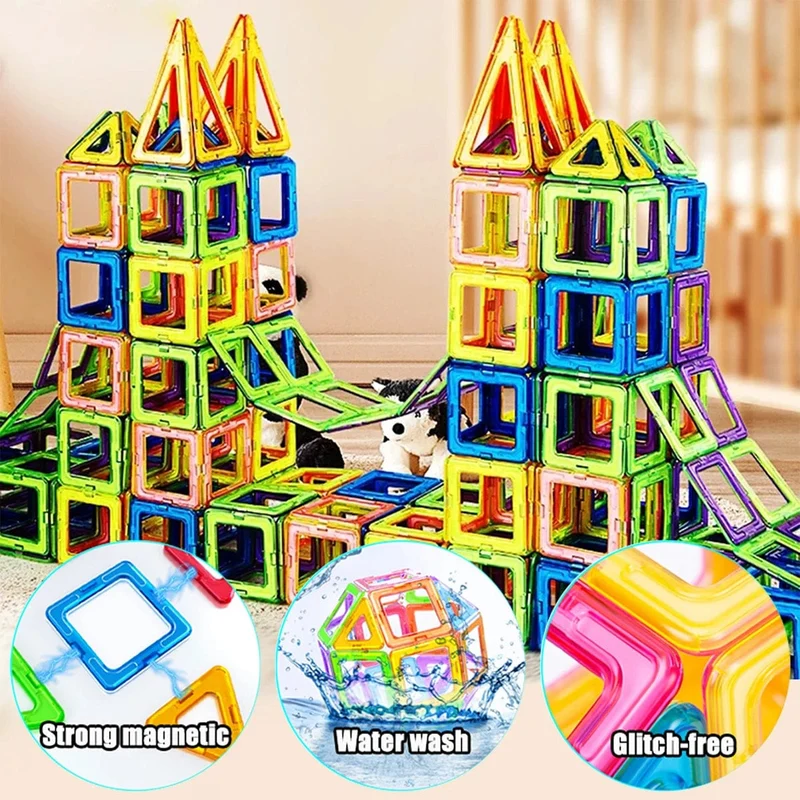 Magnetische Bausteine ​​in Groß- und Minigröße, DIY-Magnetspielzeug für Kinder, Designer-Baukasten, Geschenke für Kinderspielzeug