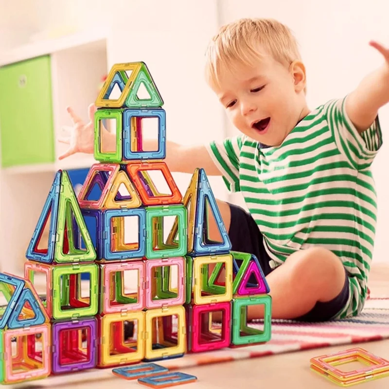 Magnetische Bausteine ​​in Groß- und Minigröße, DIY-Magnetspielzeug für Kinder, Designer-Baukasten, Geschenke für Kinderspielzeug