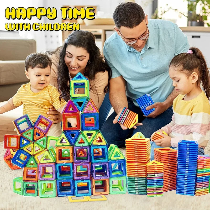 Magnetische Bausteine ​​in Groß- und Minigröße, DIY-Magnetspielzeug für Kinder, Designer-Baukasten, Geschenke für Kinderspielzeug
