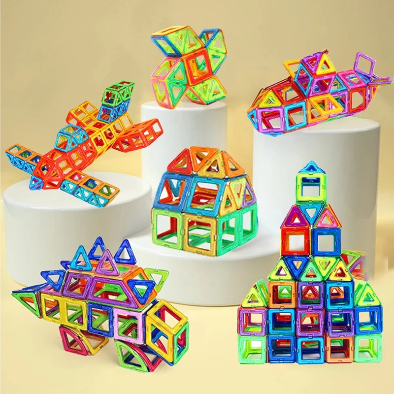 Magnetische Bausteine ​​in Groß- und Minigröße, DIY-Magnetspielzeug für Kinder, Designer-Baukasten, Geschenke für Kinderspielzeug
