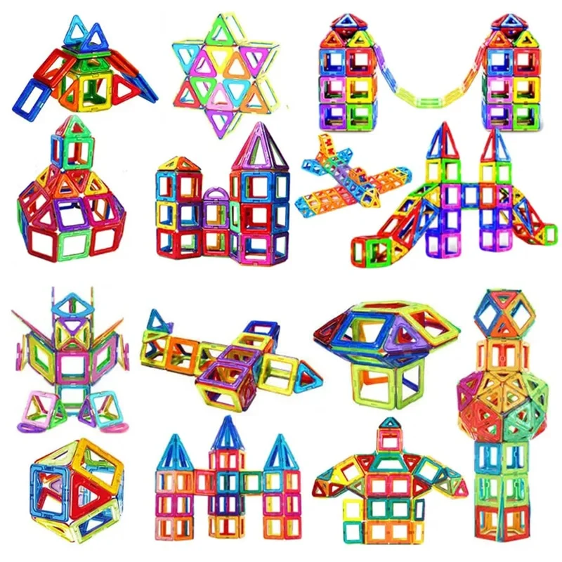 Magnetische Bausteine ​​in Groß- und Minigröße, DIY-Magnetspielzeug für Kinder, Designer-Baukasten, Geschenke für Kinderspielzeug