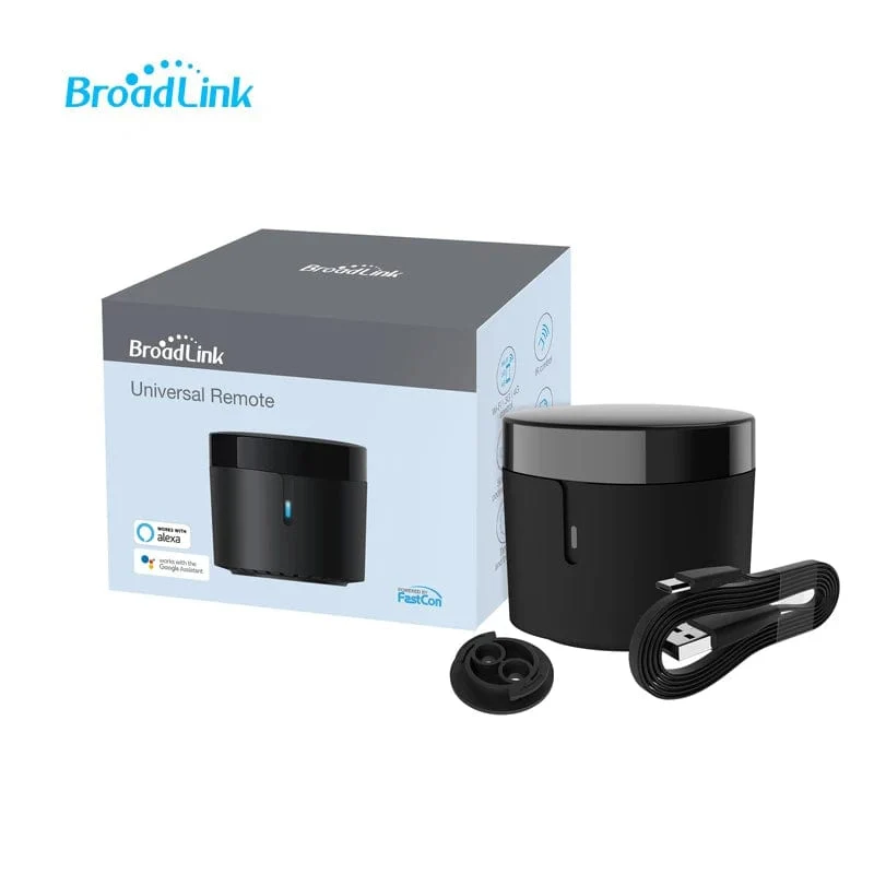 Broadlink RM4 MINI IR-Fernbedienung Klimaanlage TV Set-Top-Box Temperatur Feuchtigkeitssensor HTS2 mit Alexa