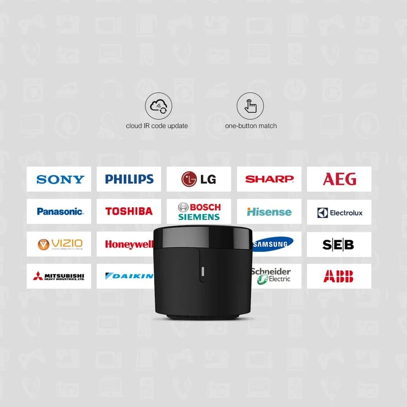 Broadlink RM4 MINI IR-Fernbedienung Klimaanlage TV Set-Top-Box Temperatur Feuchtigkeitssensor HTS2 mit Alexa
