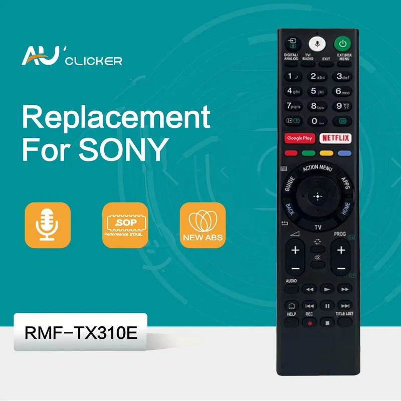RMF-TX300E RMF-TX310E Ersatz-Sprachfernbedienung für die Bravia-Serie für Sony 4K Ultra HD Smart LED-Fernseher RMF-TX310U
