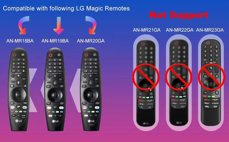 Ersatzfernbedienung kompatibel mit LG Smart TV Voice Magic Remote mit Voice Pointer-Funktion für LG-Fernseher UHD OLED QNED