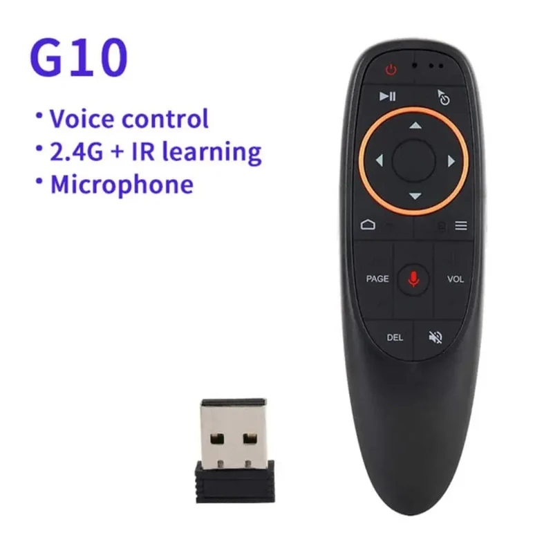 2.4g Wireless Mini Air Fly Maus Smart Voice Fernbedienung G10 G10s Pro Gyroskop IR Lernen Kompatibel für Android PC TV Box