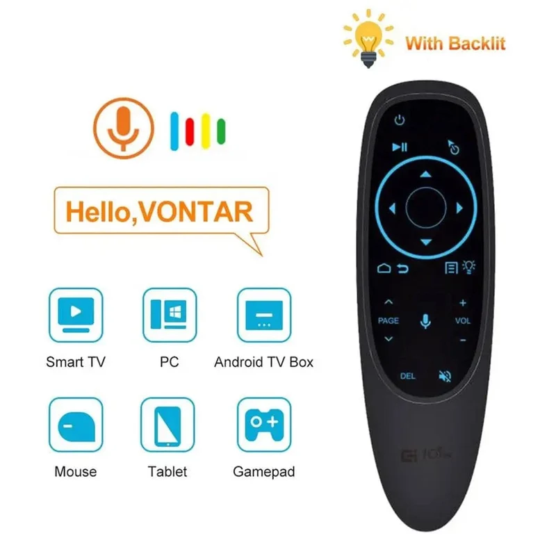 2.4g Wireless Mini Air Fly Maus Smart Voice Fernbedienung G10 G10s Pro Gyroskop IR Lernen Kompatibel für Android PC TV Box
