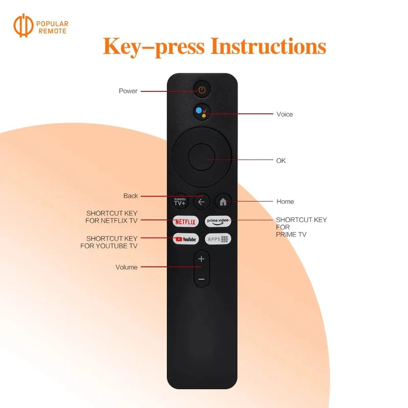 XMRM-M6 Stimme fernbedienung für Xiaomi mi 2nd Gen Box Anwendbar zu TV Box S (2nd Gen) 4K Ultra HD Streaming Media Player