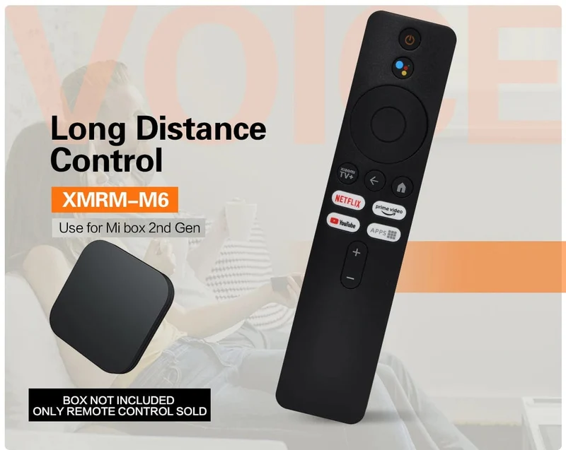 XMRM-M6 Stimme fernbedienung für Xiaomi mi 2nd Gen Box Anwendbar zu TV Box S (2nd Gen) 4K Ultra HD Streaming Media Player