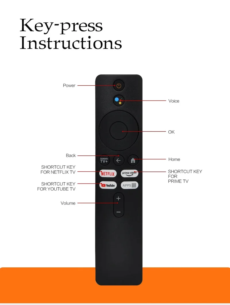 XMRM-M6 Stimme fernbedienung für Xiaomi mi 2nd Gen Box Anwendbar zu TV Box S (2nd Gen) 4K Ultra HD Streaming Media Player