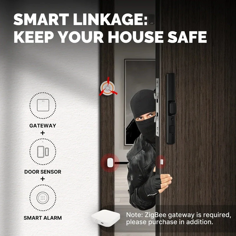 MOES Tuya ZigBee/WiFi Smart Fenster Tür Tor Sensor Detektor Smart Home Security Alarm System Smart Leben Tuya App fernbedienung