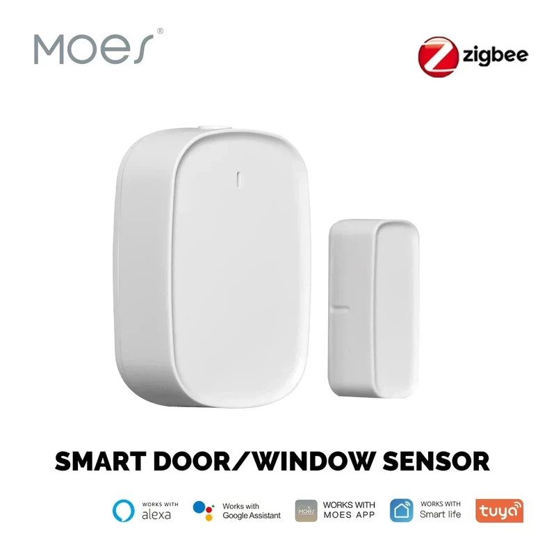 MOES Tuya ZigBee/WiFi Smart Fenster Tür Tor Sensor Detektor Smart Home Security Alarm System Smart Leben Tuya App fernbedienung