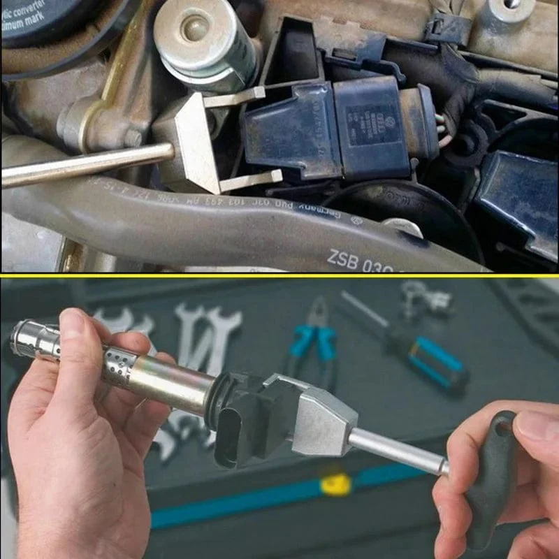 Werkzeug zum Entfernen der Auto-Zündspule, zum Entfernen des Zündspulensteckers, Schnappschlüssel zum Öffnen des Hochspannungs-Ausziehers, Auto-Reparaturwerkzeuge