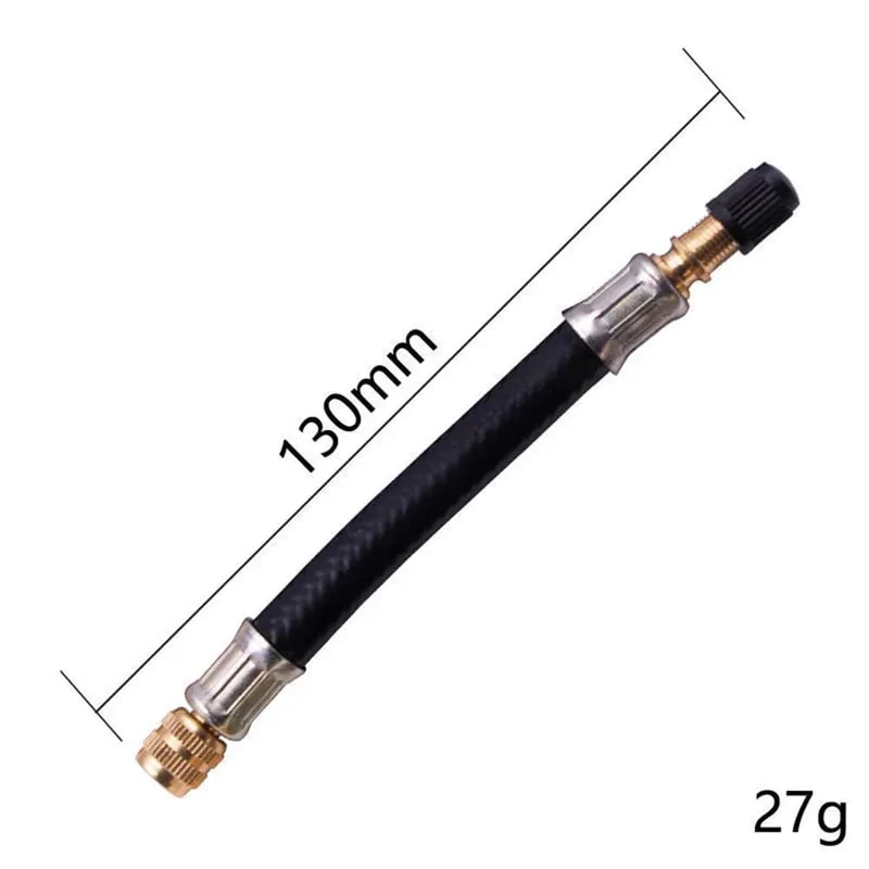 100/130/150/180/210 mm Luftpumpen-Verlängerungsrohr, Luftpumpenschlauch-Adapter, 7 mm Gewinde, geeignet zum Befüllen von Fahrrad-, Motorrad- und Autoreifen