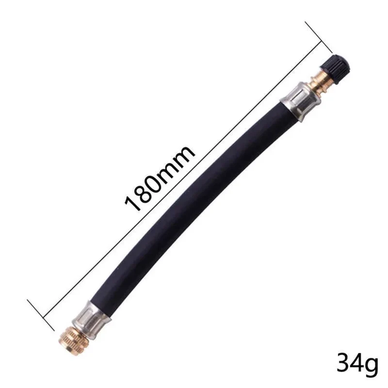 100/130/150/180/210 mm Luftpumpen-Verlängerungsrohr, Luftpumpenschlauch-Adapter, 7 mm Gewinde, geeignet zum Befüllen von Fahrrad-, Motorrad- und Autoreifen