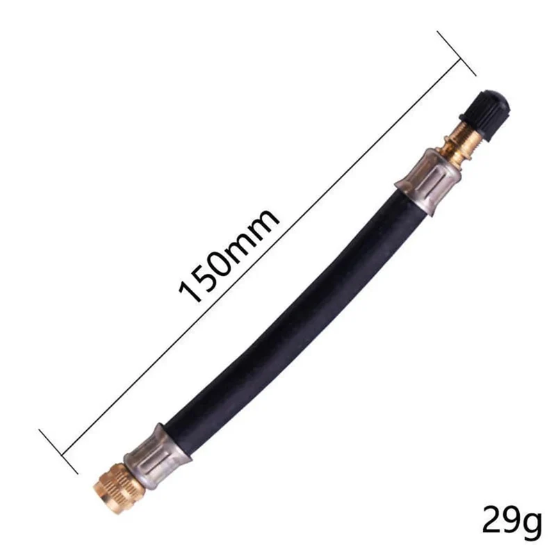 100/130/150/180/210 mm Luftpumpen-Verlängerungsrohr, Luftpumpenschlauch-Adapter, 7 mm Gewinde, geeignet zum Befüllen von Fahrrad-, Motorrad- und Autoreifen