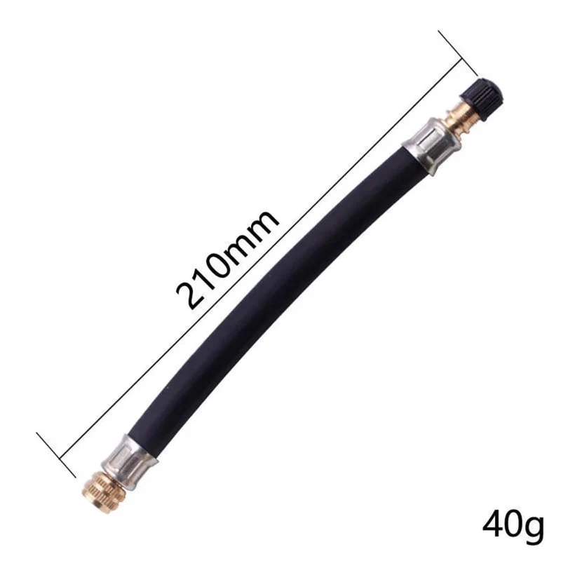 100/130/150/180/210 mm Luftpumpen-Verlängerungsrohr, Luftpumpenschlauch-Adapter, 7 mm Gewinde, geeignet zum Befüllen von Fahrrad-, Motorrad- und Autoreifen