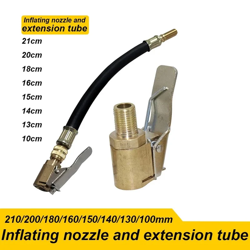 Motorrad Fahrrad Auto Reifen Luftpumpe Schlauch Aufblasbare Pumpe Verlängerung Rohr Adapter Twist Reifen Luft Anschluss Locking Air Chuck