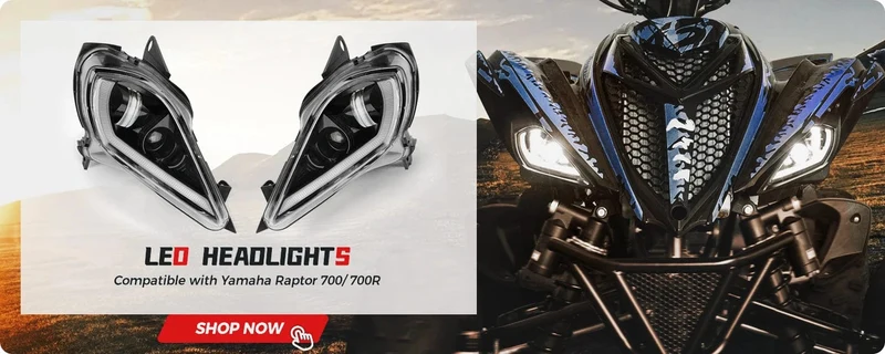 E24 ATV Scheinwerfer für Yamaha Raptor 700R 700 YFZ450 YFZ450R YFZ450X Wolverine 450 350 Raptor 250 350 2006-2024 Blinker licht