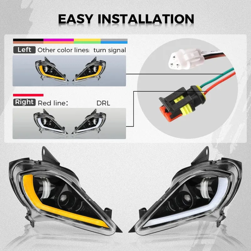 E24 ATV Scheinwerfer für Yamaha Raptor 700R 700 YFZ450 YFZ450R YFZ450X Wolverine 450 350 Raptor 250 350 2006-2024 Blinker licht