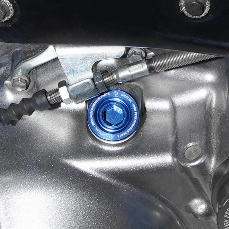 NICECNC Öl Füllstoff Kappe Für Yamaha Raptor 700 700R 2006-2024 Motor Öl Ablauf Stecker Sump Mutter Wolverine X4 YZF r1 ATV Zubehör