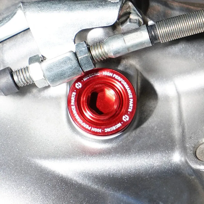 NICECNC Öl Füllstoff Kappe Für Yamaha Raptor 700 700R 2006-2024 Motor Öl Ablauf Stecker Sump Mutter Wolverine X4 YZF r1 ATV Zubehör