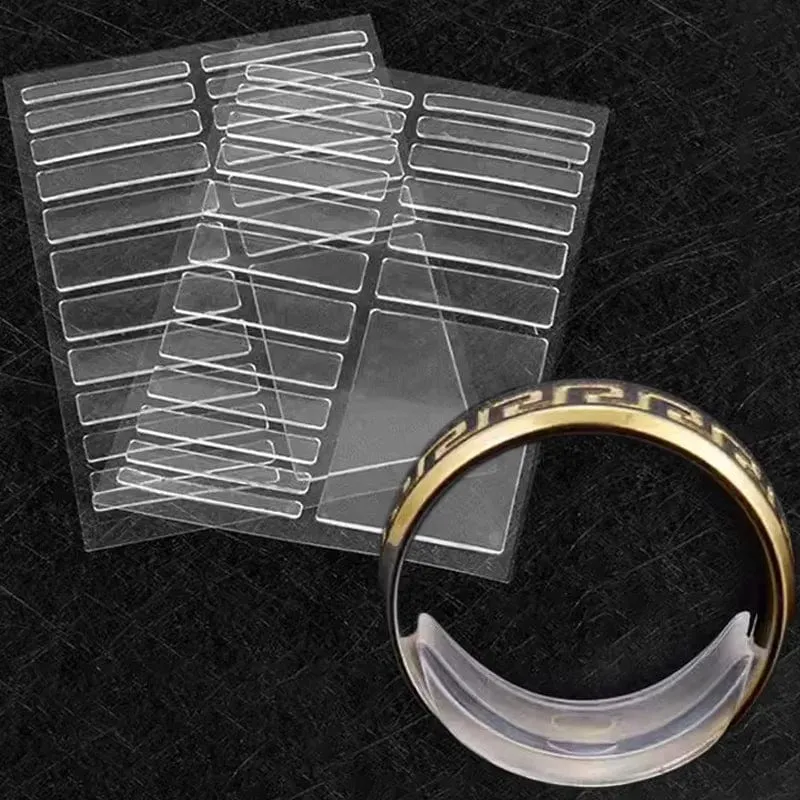 Aufkleber zur Größenanpassung für jeden Ring, transparent, großer Ring, unsichtbar, fester Spanner, Reduzierstück, Größenänderung, Schmuckwerkzeuge