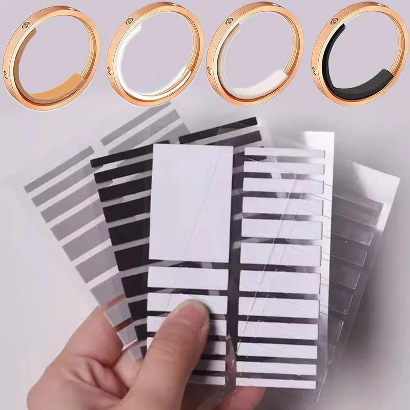 Aufkleber zur Größenanpassung für jeden Ring, transparent, großer Ring, unsichtbar, fester Spanner, Reduzierstück, Größenänderung, Schmuckwerkzeuge