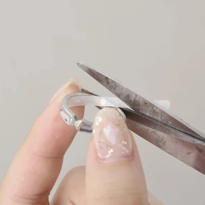 Aufkleber zur Größenanpassung für jeden Ring, transparent, großer Ring, unsichtbar, fester Spanner, Reduzierstück, Größenänderung, Schmuckwerkzeuge