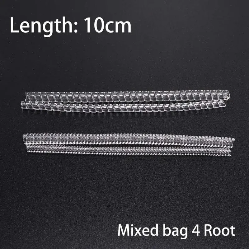 4 teile/los Transparent Spirale Basierend Ring Werkzeuge Frühling Spule Ring Größe Teller Schutz Spanner Minderer Größenänderung Werkzeug Für Schmuck