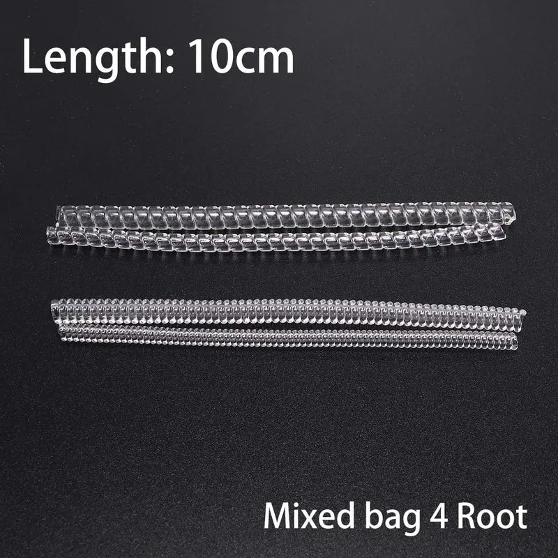 4 teile/los Transparent Spirale Basierend Ring Werkzeuge Frühling Spule Ring Größe Teller Schutz Spanner Minderer Größenänderung Werkzeug Für Schmuck