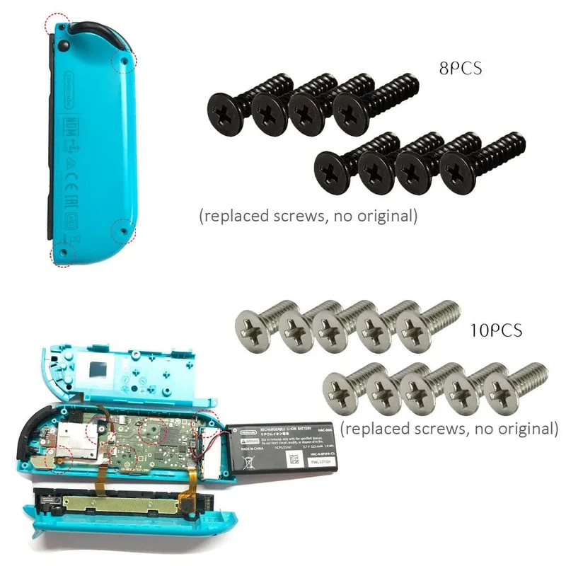 DATA FROG 3D Analog-Joystick, Daumenstick, kompatibel mit Nintendo Switch Joypad, Ersatz-Reparaturset, Werkzeug für Switch Lite