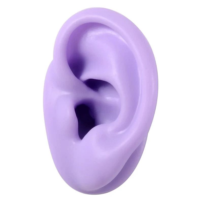 1PC Weiche Ohr Silikon Piercing Modell Tattoo Praxis Werkzeuge Ohrring Schmuck Display Acryl Display Stand Kit Heißer Verkauf