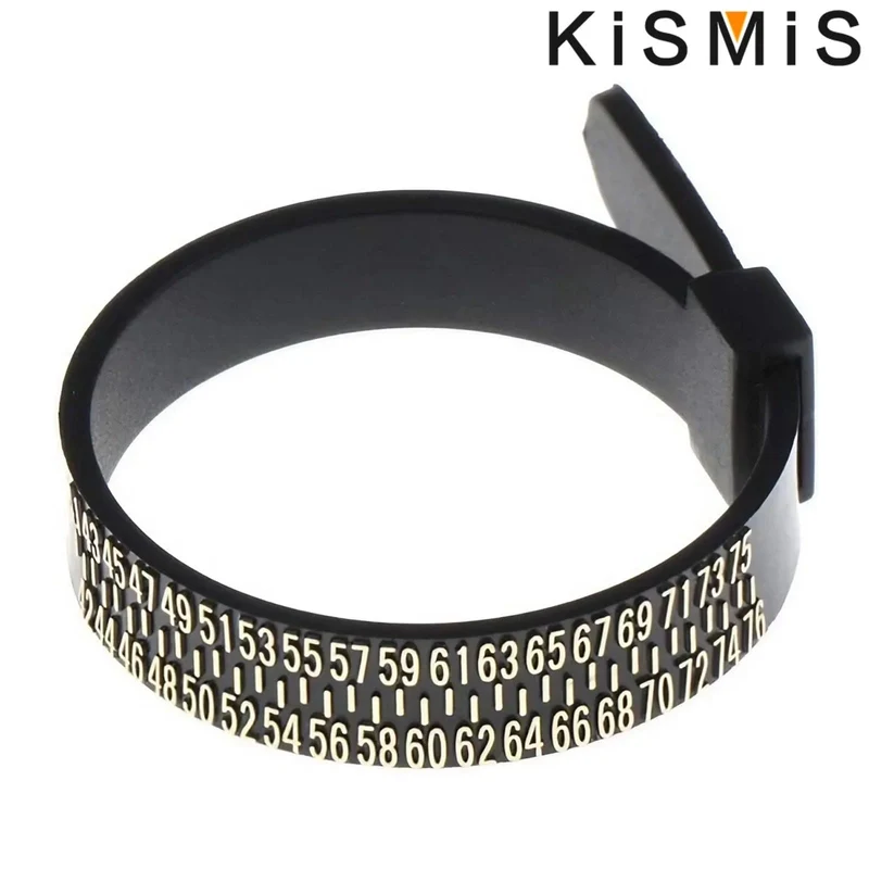 KISMIS 1 STÜCK Weiß/Schwarz US/EU Größen Ehering Band Ringmaß Messen Original Tester Fingermessgerät Schmuck Zubehör Werkzeuge