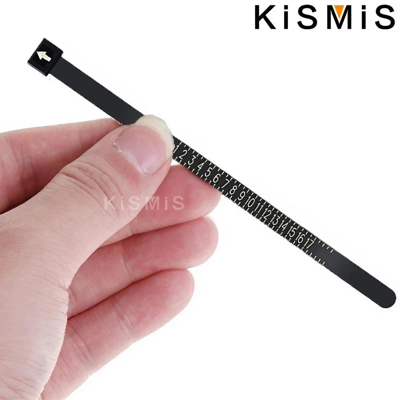 KISMIS 1 STÜCK Weiß/Schwarz US/EU Größen Ehering Band Ringmaß Messen Original Tester Fingermessgerät Schmuck Zubehör Werkzeuge