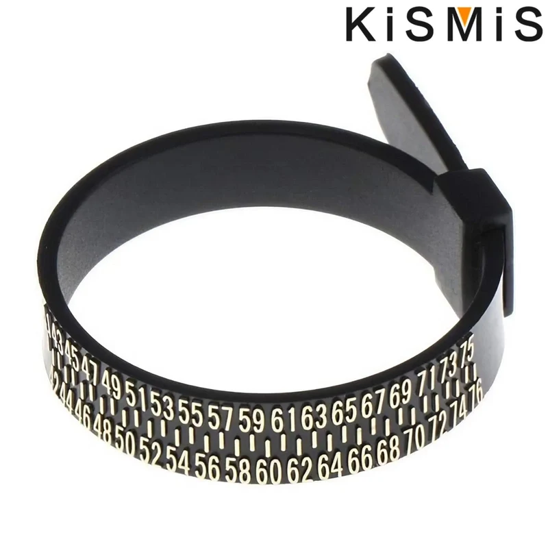 KISMIS 1 STÜCK Weiß/Schwarz US/EU Größen Ehering Band Ringmaß Messen Original Tester Fingermessgerät Schmuck Zubehör Werkzeuge