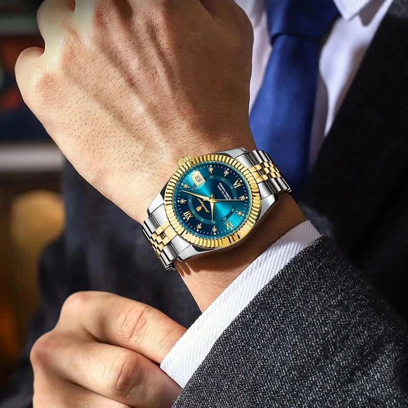 POEDAGAR Luxus Sport Armbanduhr Für Mann Wasserdicht Leucht Datum Männer Uhr Quarz Edelstahl Herren Uhren Männlich Reloj + box