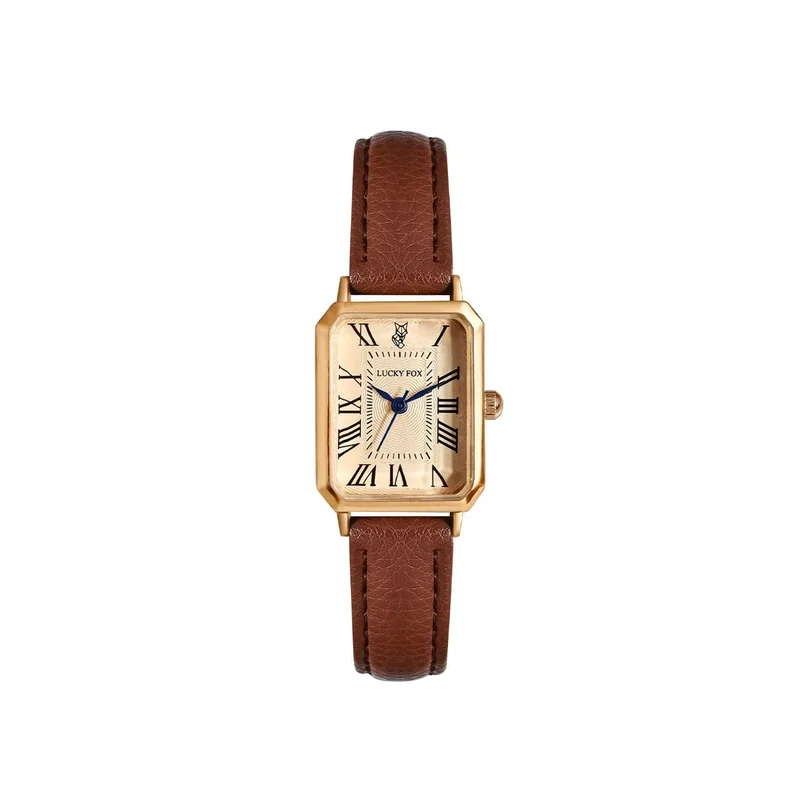 Mode Retro Digital Dial Casual Uhren Quadrat Lederband Modische Uhr Quarz Armbanduhr für Frauen Geschenk